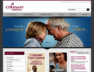 covenanthealthcare.com screenshot