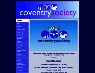 coventrysociety.org.uk screenshot