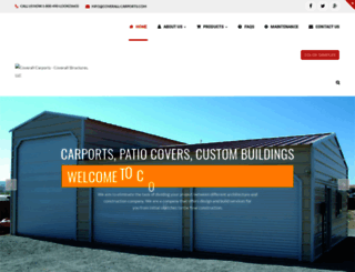 coverall-carports.com screenshot