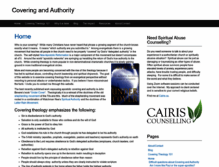 coveringandauthority.com screenshot