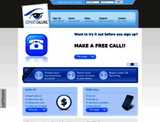 covertcalling.com screenshot