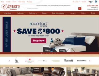 covertsfurniture.com screenshot