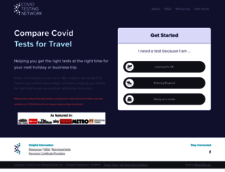 covid19-testing.org screenshot