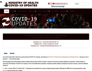 covid19.gov.vu screenshot