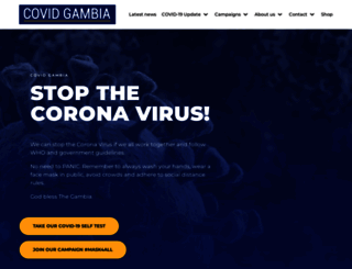 covidgambia.org screenshot