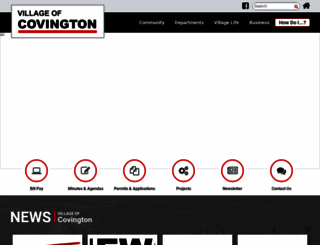 covington-oh.gov screenshot