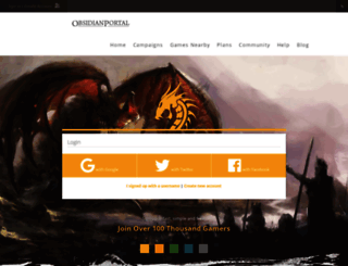 cowardlynewworld.obsidianportal.com screenshot