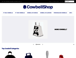 cowbellshop.com screenshot