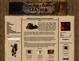 cowboyactionleather.com screenshot