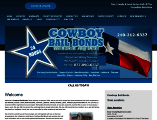 cowboybailbondsa.com screenshot