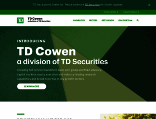 cowen.com screenshot