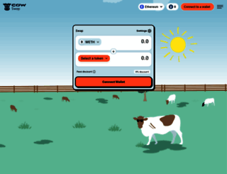 cowswap.exchange screenshot