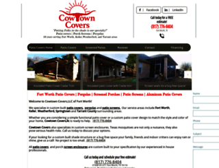 cowtownpatiocovers.com screenshot