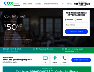 coxcablespecial.com screenshot