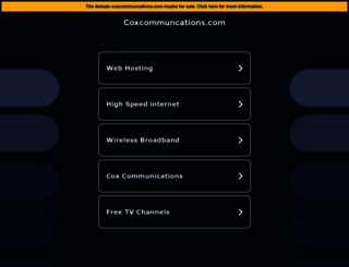 coxcommuncations.com screenshot