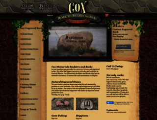 coxmemorials.com screenshot