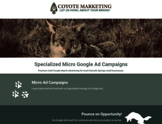 coyote.marketing screenshot