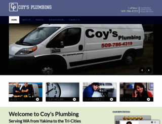 coysplumbingwa.com screenshot