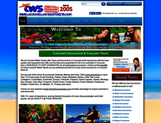 cozumelwatersports.com screenshot