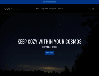 cozy-cosmos.myshopify.com screenshot