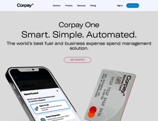 cp.corpayone.com screenshot