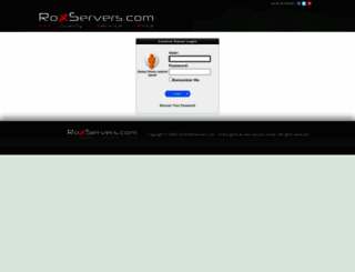 cp.roxservers.com screenshot