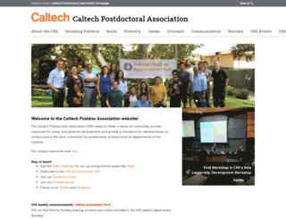 cpa.caltech.edu screenshot