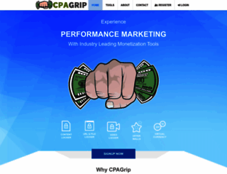cpagrip.com screenshot