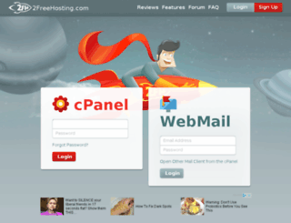 cpanel.2freehosting.com screenshot