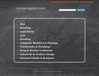 cpanel.knowingalot.com screenshot