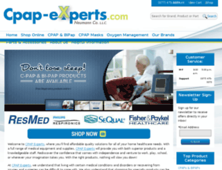 cpap-experts.com screenshot