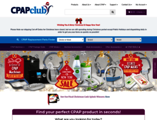 cpapclub.com.au screenshot
