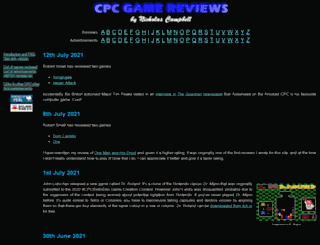 cpcgamereviews.com screenshot