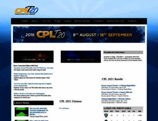 cplt20cricket.com screenshot