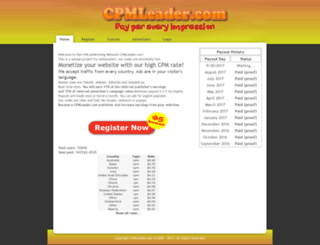 cpmleader.com screenshot