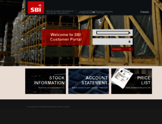 cportal.sbi-international.com screenshot
