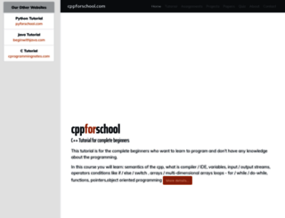 cppforschool.com screenshot