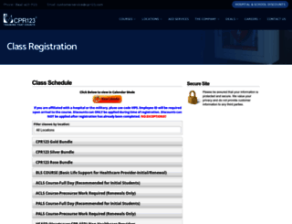 cpr123.enrollware.com screenshot