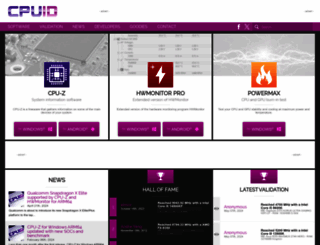cpuid.com screenshot