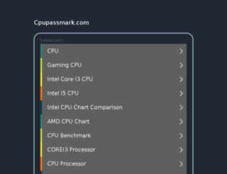 cpupassmark.com screenshot