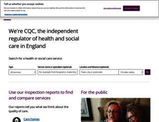 cqc.org.uk screenshot