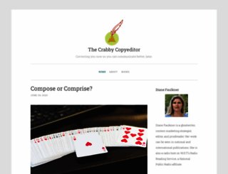 crabbycopyeditor.wordpress.com screenshot