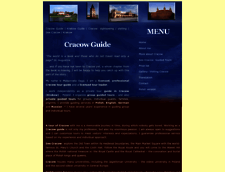 cracow-guide.info screenshot