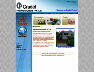 cradelpharma.com screenshot