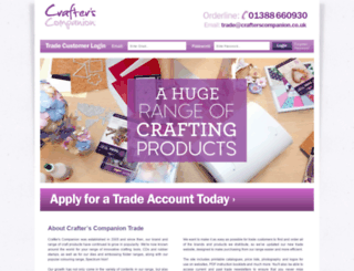 crafterscompaniontrade.co.uk screenshot