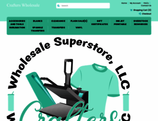 crafterswholesalesuperstore.com screenshot