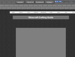 crafting.minecraftx.org screenshot