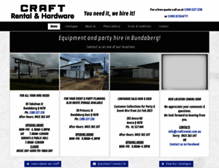 craftrental.com.au screenshot