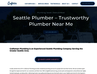 craftsman-plumbing.com screenshot