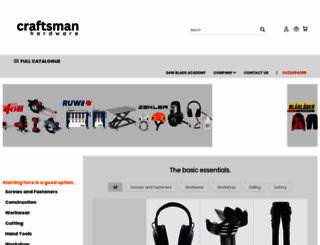 craftsmanhardware.com.au screenshot